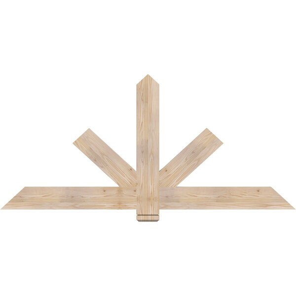 Ekena Millwork Kennewick Smooth Timber Gable Bracket, Douglas Fir, 72"W x 33"H x 1 1/2"D x 5 1/2"F, 11/12 Pitch GBW072X33X0206KEN00SDF - main